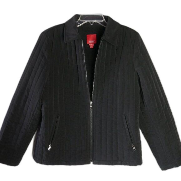 Esprit Women’s Size M Jacket Black Quilted Outerwear Jacket - Picture 1 of 13